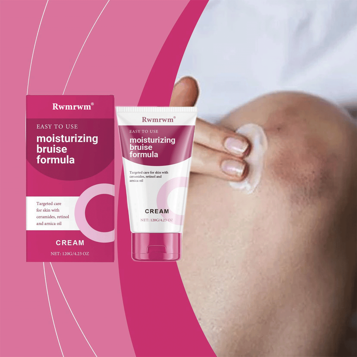 Bruise Cream - Moisturizer for Bruises on Arms, Legs & Hands - Restores Fragile Skin with Anti-Wrinkle Formula for Firming & Strengthening - 4.5 Oz