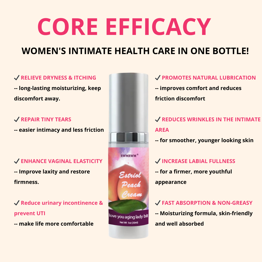 Bioidentical Estriol Cream for Women – Menopause Relief for Vaginal Dryness & Vulva Itch – 30ml Bottle (2 Month Supply)